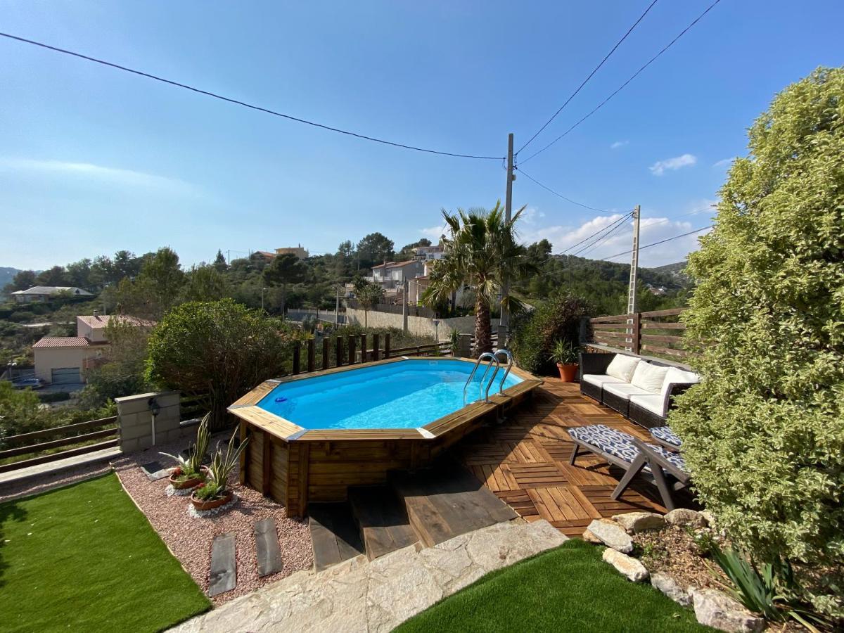 Amazing Vila Close To Sitges, Jacuzzi, Swimming Pool & Exellent Views Olivella ภายนอก รูปภาพ