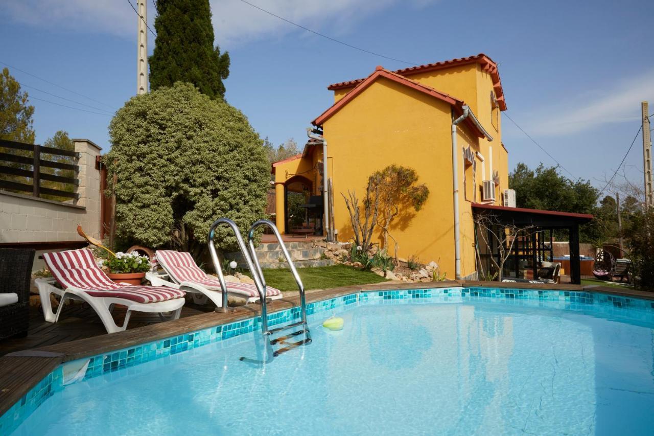 Amazing Vila Close To Sitges, Jacuzzi, Swimming Pool & Exellent Views Olivella ภายนอก รูปภาพ