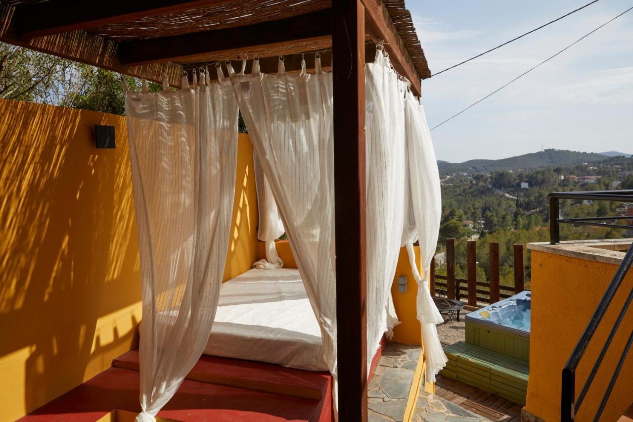 Amazing Vila Close To Sitges, Jacuzzi, Swimming Pool & Exellent Views Olivella ภายนอก รูปภาพ